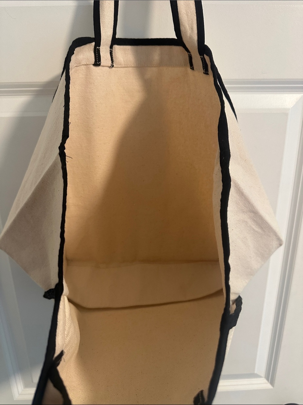 NWT Sézane Canvas Piped Tote Bag - Picture 5 of 7